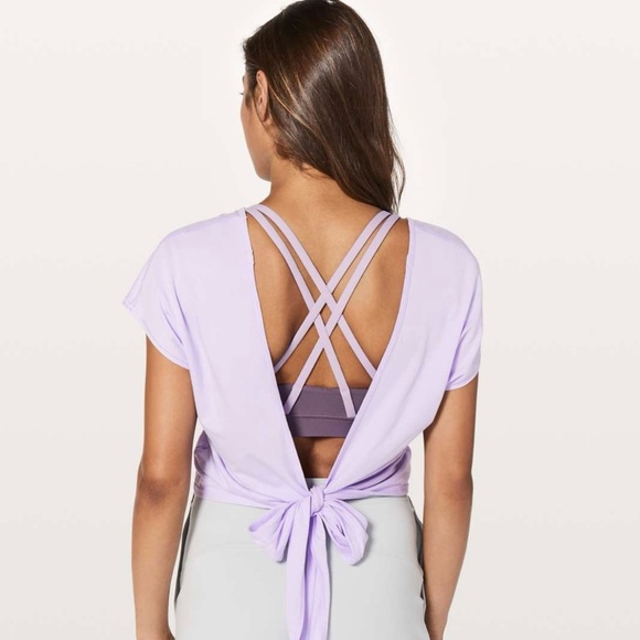 Lululemon It’s Tie Tee Reversible - Sheer Violet - Picture 1 of 6
